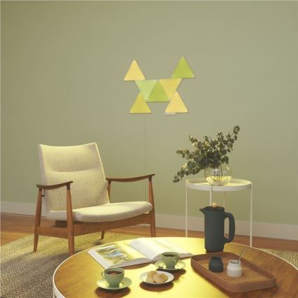 Nanoleaf NL47-2002TW-4PK - 4 Rinkinys LED RGB pritemdomas skydelis TRIANGLES LED / 1,5W Wi-Fi