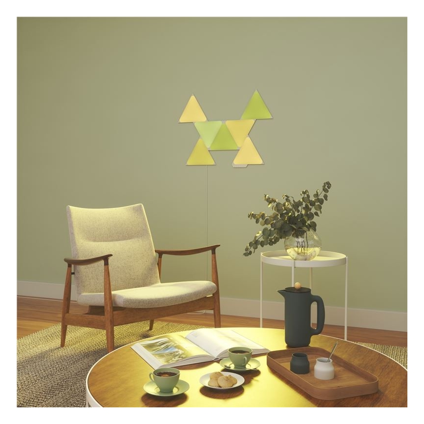 Nanoleaf NL47-2002TW-4PK - 4 Rinkinys LED RGB pritemdomas skydelis TRIANGLES LED / 1,5W Wi-Fi