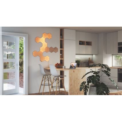 Nanoleaf - KOMPLEKTAS 13x LED pritemdoma panelė HEXAGONS LED/2W/230V Wi-Fi