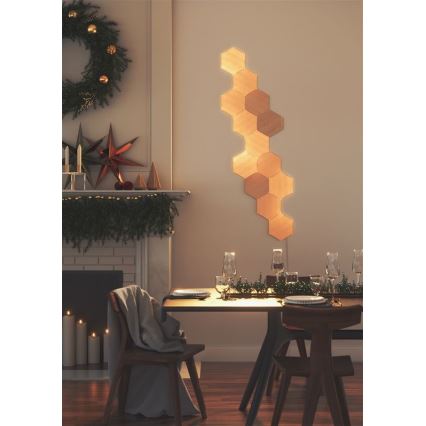 Nanoleaf - KOMPLEKTAS 13x LED pritemdoma panelė HEXAGONS LED/2W/230V Wi-Fi