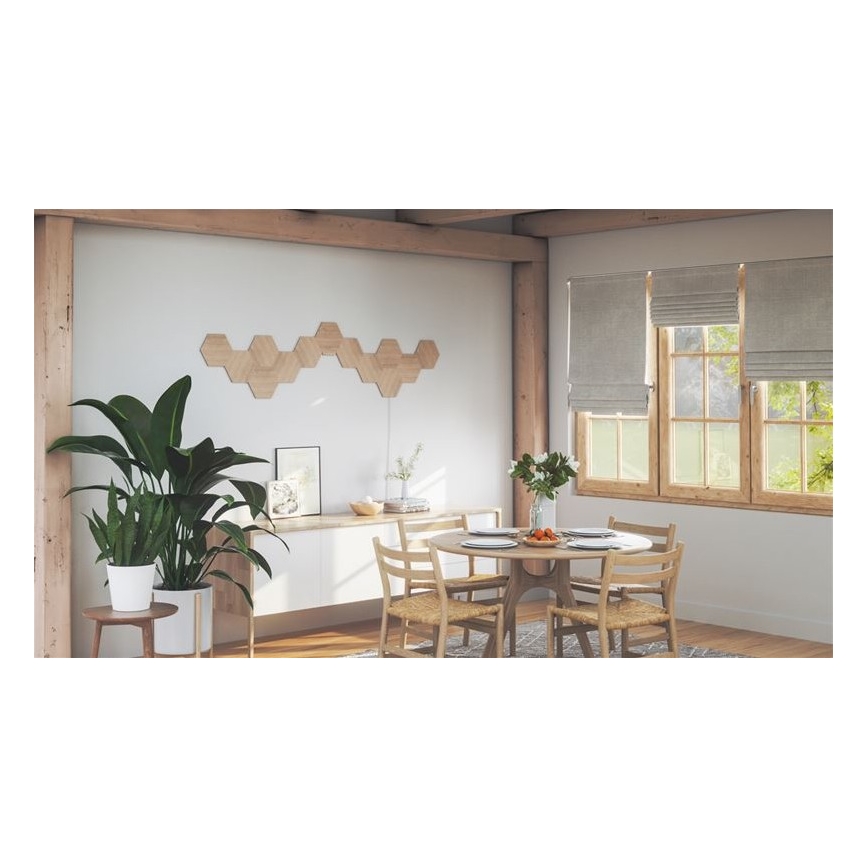 Nanoleaf - KOMPLEKTAS 13x LED pritemdoma panelė HEXAGONS LED/2W/230V Wi-Fi