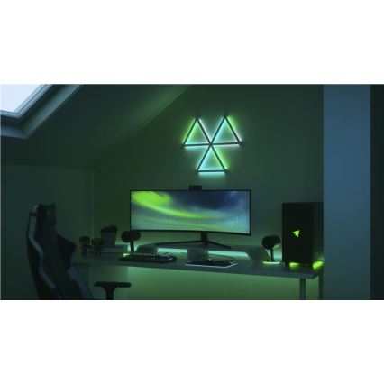 Nanoleaf - KOMPLEKTAS 9x LED RGBW Pritemdomas bėgis LINES LED/2W/230V 1200-6000K Wi-Fi