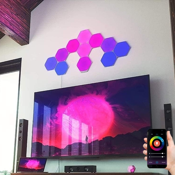 Nanoleaf - RINKINYS 15x LED RGB reguliuojamas šviesos diodų skydelis LED/2W/230V 1200-6500K Wi-Fi