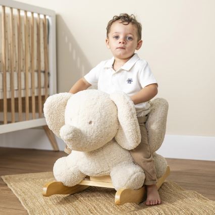 Nattou - Supamas žaislas TEDDY dramblys smėlio spalva