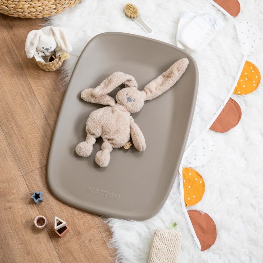Nattou - Vystymo čiužinys SOFTY 50x70 cm ruda