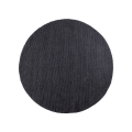 Natūralus apvalus kilimas FIR WOOL, skersmuo 160 cm, tankis 2600 g/m2, antracitas