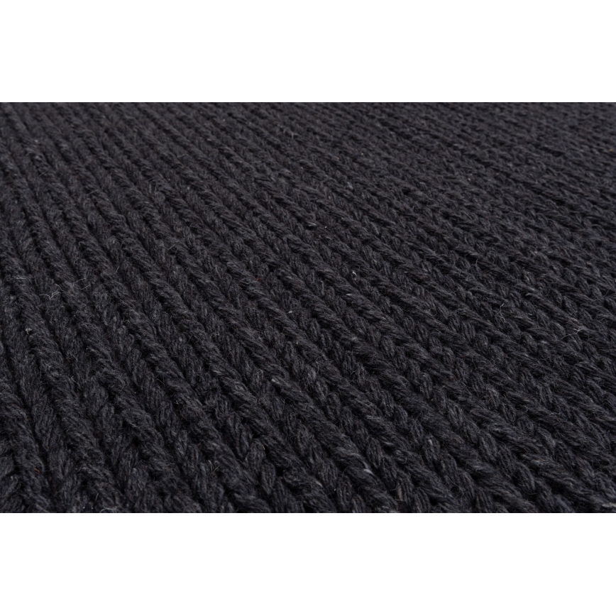 Natūralus kilimas FIR WOOL 120x170 cm 2600 g/m2 antracitas