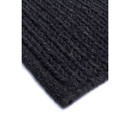 Natūralus kilimas FIR WOOL 120x170 cm 2600 g/m2 antracitas