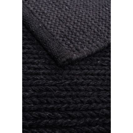Natūralus kilimas FIR WOOL 120x170 cm 2600 g/m2 antracitas