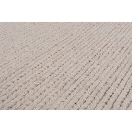 Natūralus kilimas FIR WOOL 120x170 cm, 2600 g/m2, kreminės spalvos