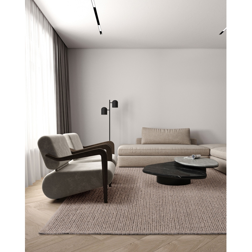 Natūralus kilimas FIR WOOL 120x170 cm 2600 g/m2 smėlio spalvos