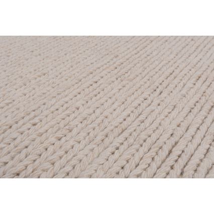 Natūralus kilimas FIR WOOL 160x230 cm 2600 g/m2 kreminės spalvos