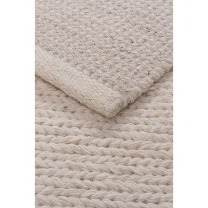 Natūralus kilimas FIR WOOL 160x230 cm 2600 g/m2 kreminės spalvos