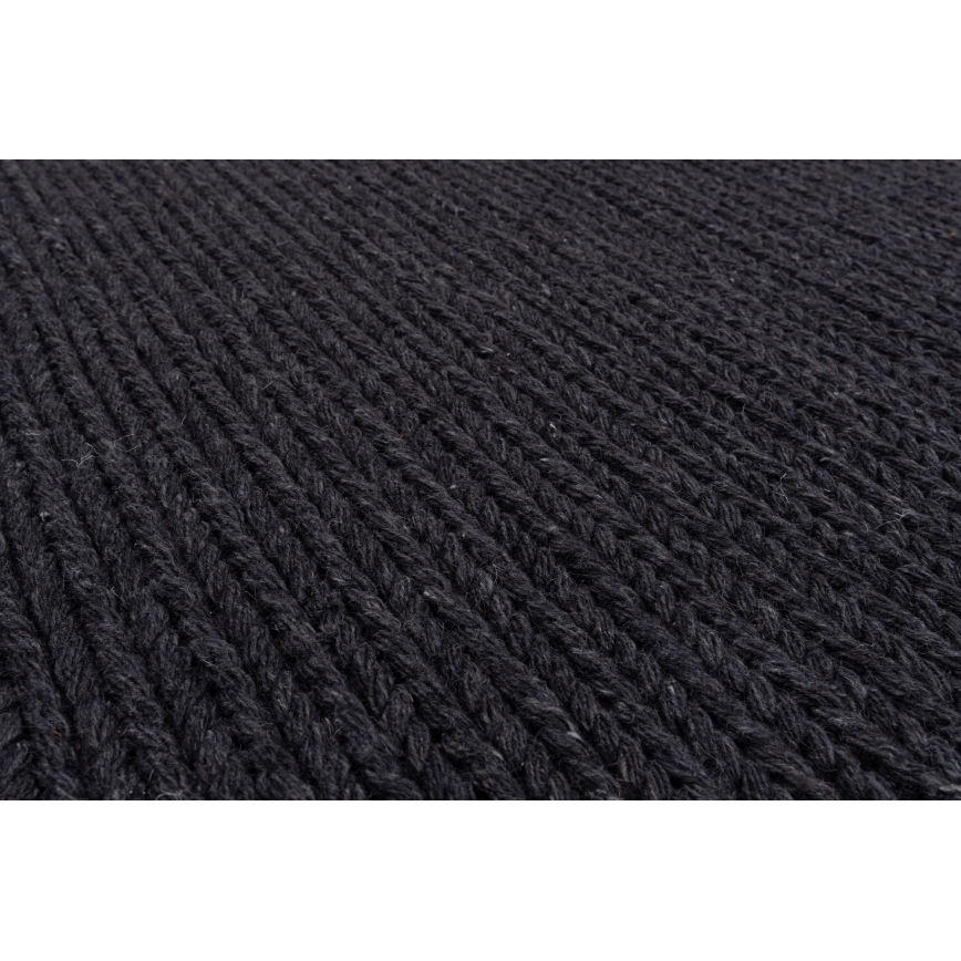 Natūralus kilimas FIR WOOL 70x140 cm 2600 g/m2 antracitas