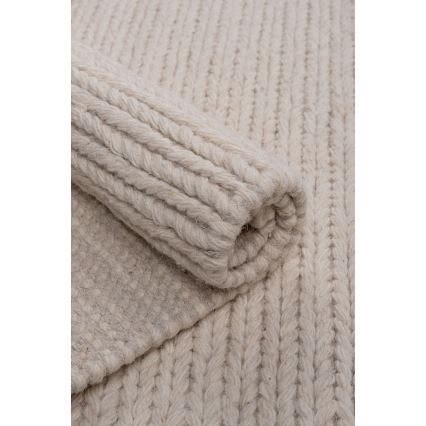 Natūralus kilimas FIR WOOL 70x140 cm 2600 g/m2 kreminis
