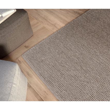 Natūralus kilimas FIR WOOL 70x140 cm 2600 g/m2 smėlinė