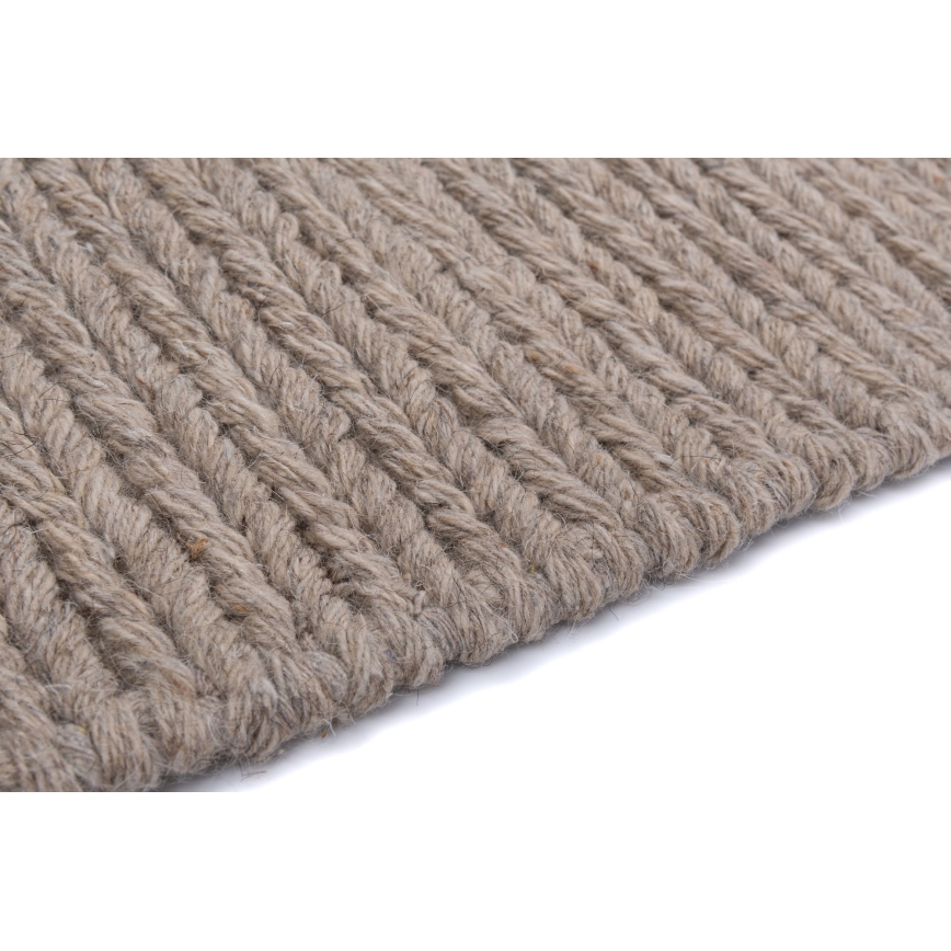 Natūralus kilimas FIR WOOL 70x140 cm 2600 g/m2 smėlinė