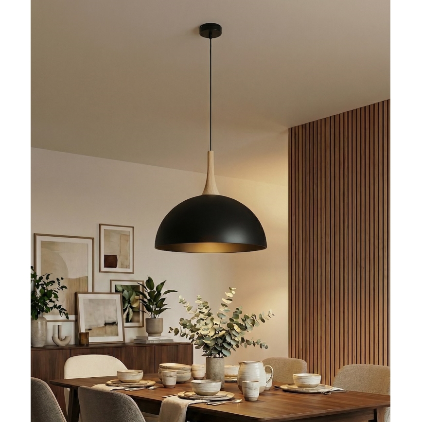 NAUTICA pakabinamas šviestuvas ant laido 1xGX53/12W/230V juodas