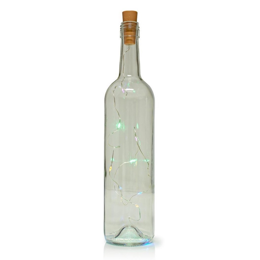LED Dekoratyvinė girlianda su butelio kamščiu 8xLED/3xLR44 IP44