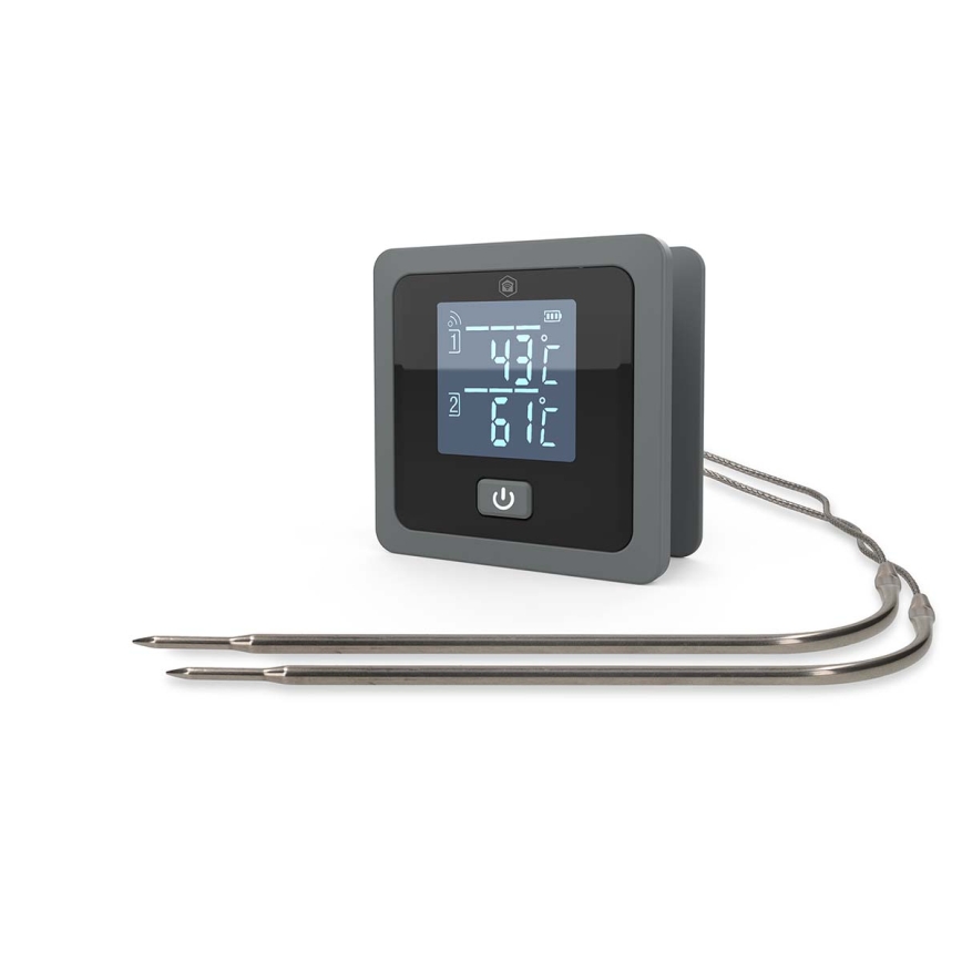 Išmanus skaitmeninis mėsos termometras su LCD ekranu SmartLife 0-300 °C 2xAAA