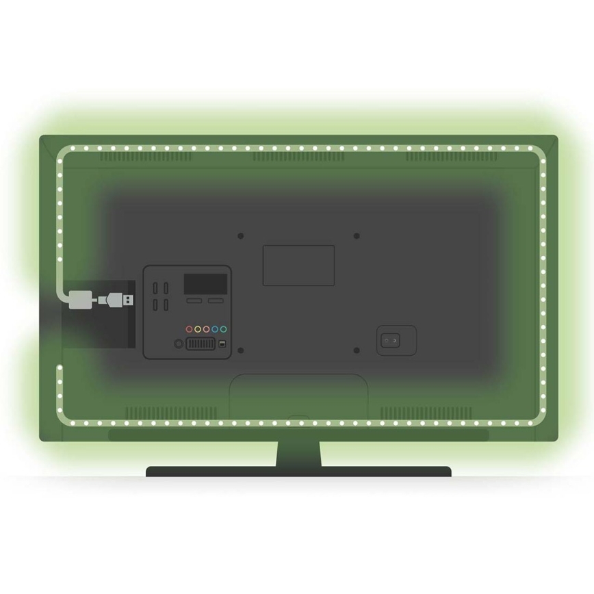 LED RGB Reguliuojama juostelė SmartLife 2,4m LED/4W/5V