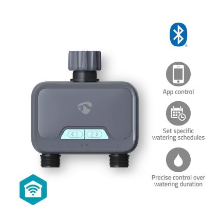 Vandens srauto reguliatorius 4xAA Wi-Fi Tuya IP54