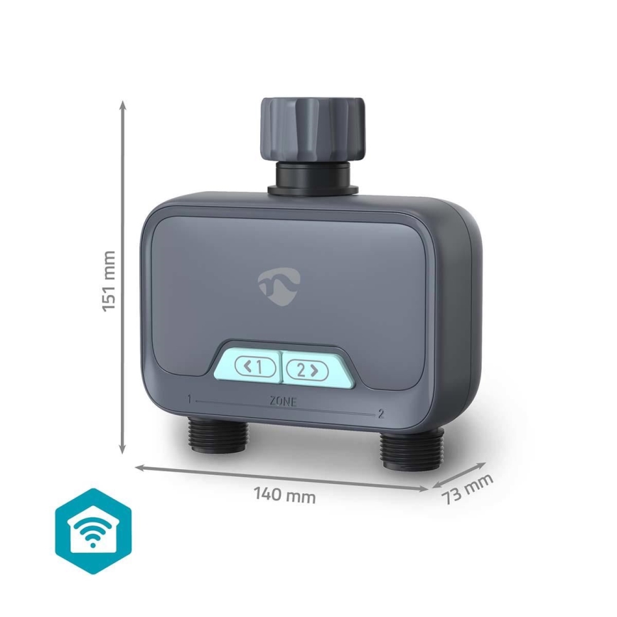 Vandens srauto reguliatorius 4xAA Wi-Fi Tuya IP54