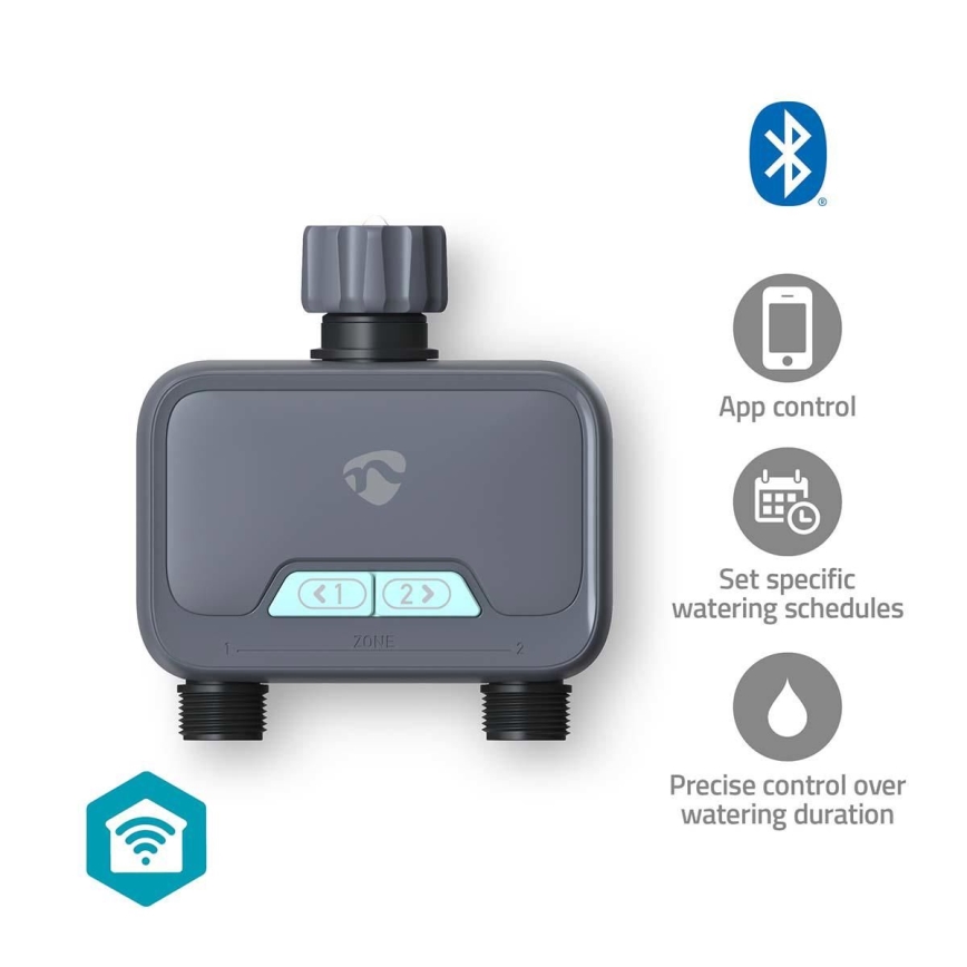 Vandens srauto reguliatorius 4xAA Wi-Fi Tuya IP54