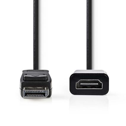 HDMI kabelio DisplayPort kištukas - HDMI išvestis 0,2 m