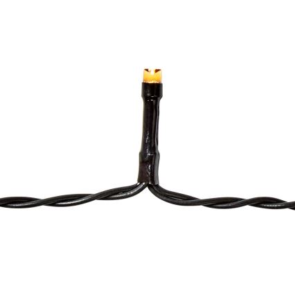 LED lauko girlianda 96xLED/7 funkcijų/3xAA 7,7m IP44 šiltai balta