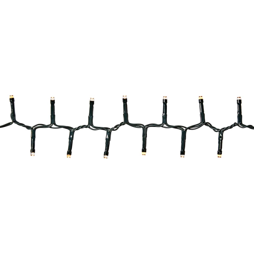 LED lauko girlianda, 400 LED, 7 apšvietimo režimai, 11 m, IP44, šilta balta