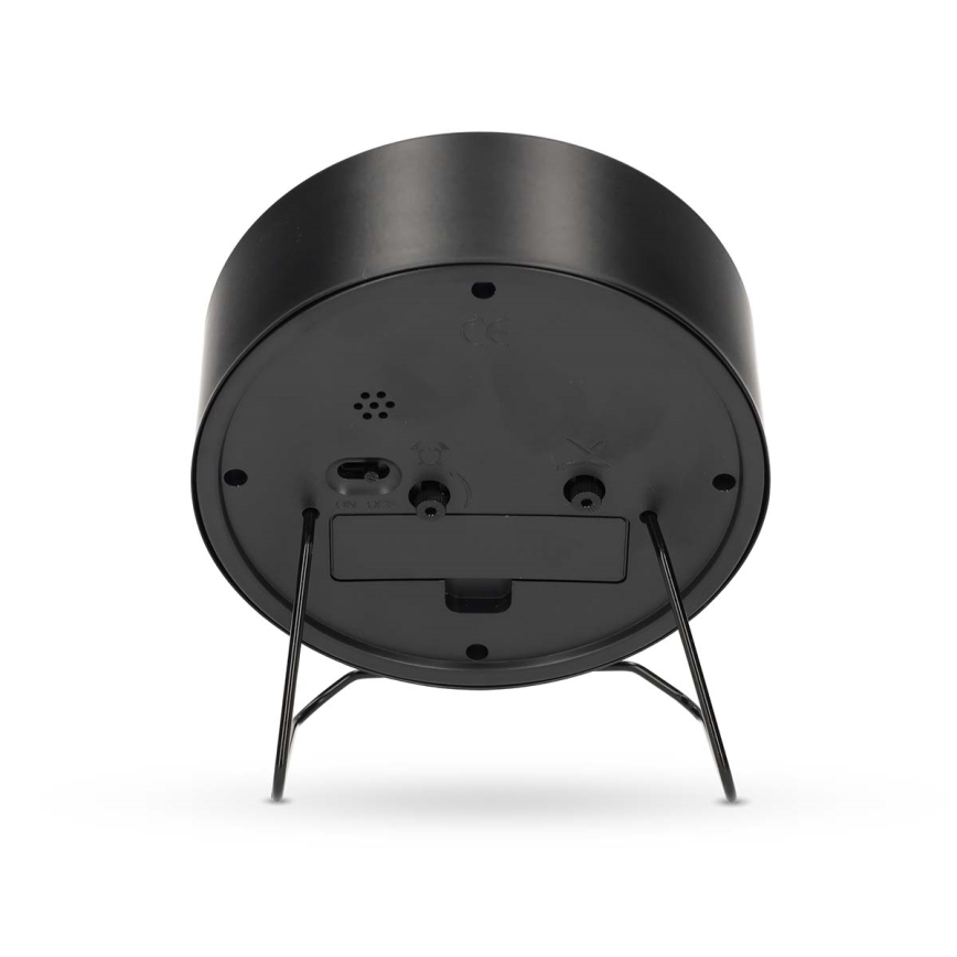 Analoginis žadintuvas 1xAA juodas