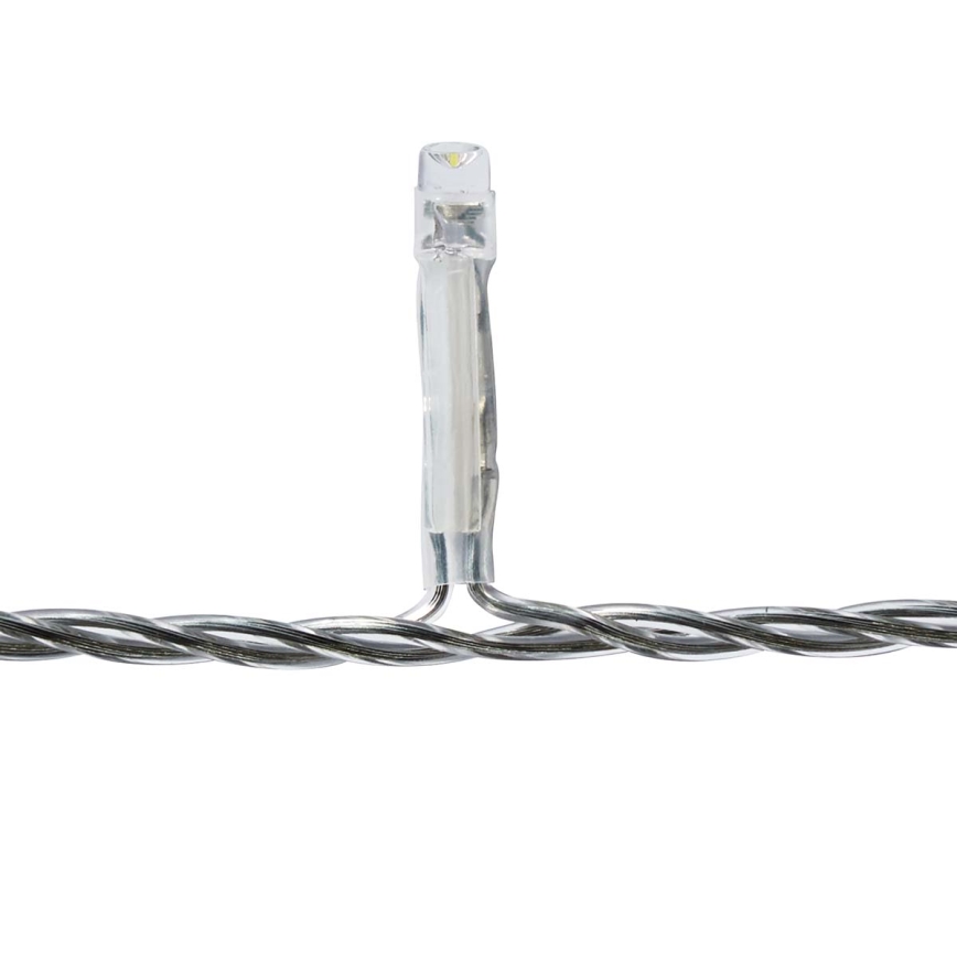 LED Lauko kalėdinė šviesų užuolaida 180xLED/7 funkcijos 10,9m IP44 šaltai balta