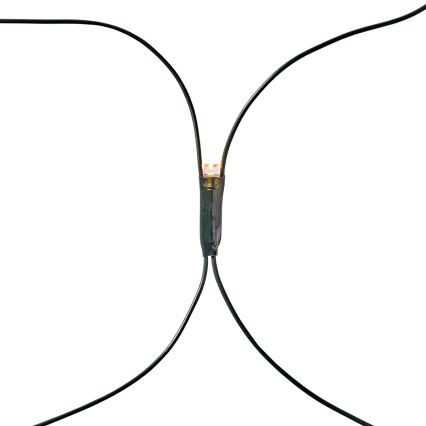 LED lauko užuolaidinė girlianda, 320 x LED / 7 funkcijų, 6 m, IP44, šiltai balta