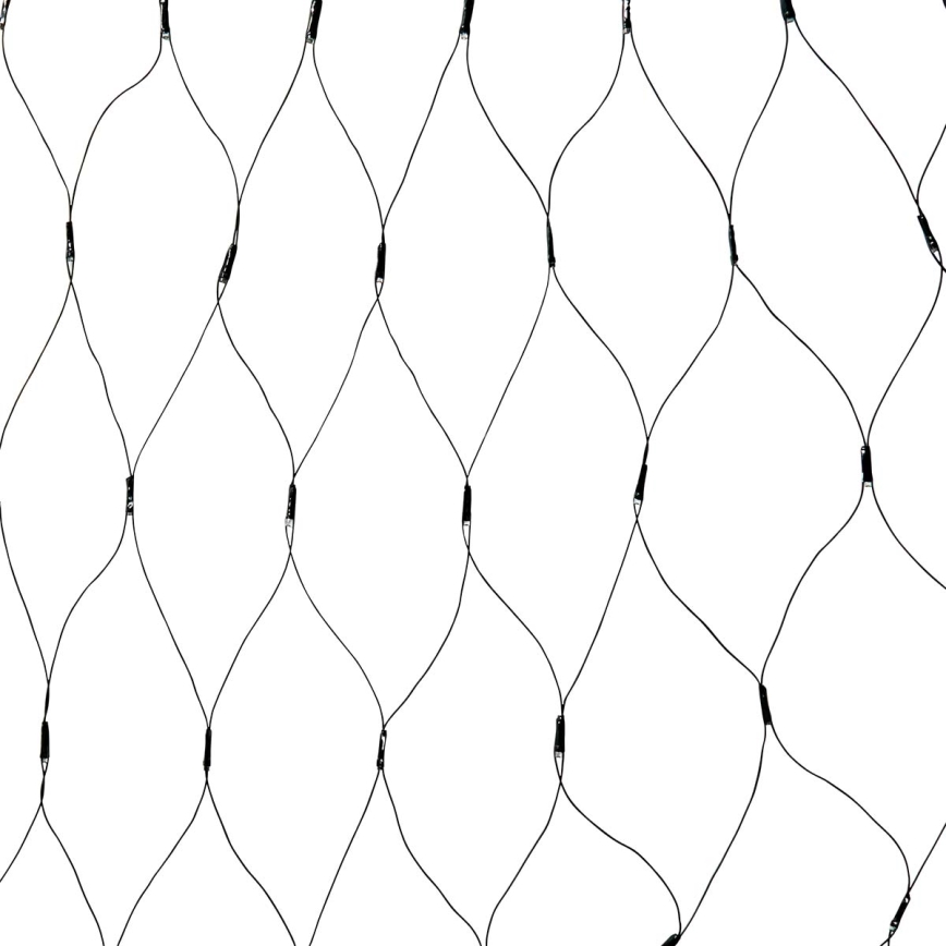 LED lauko užuolaidinė girlianda, 320 x LED / 7 funkcijų, 6 m, IP44, šiltai balta