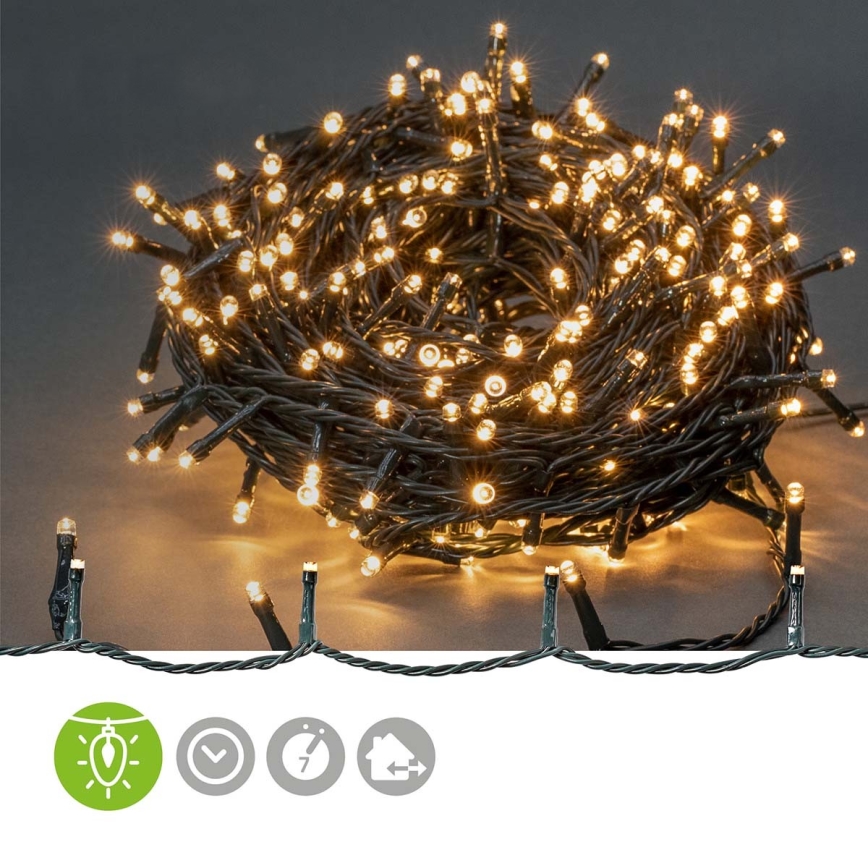 LED lauko  girlianda 720xLED/7 funkcijų 57m IP44 šilta balta