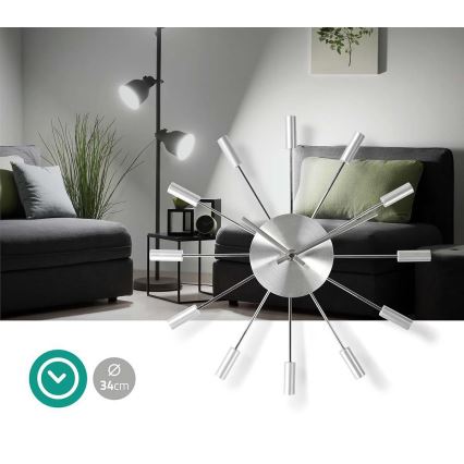 Sieninis laikrodis 1xAA 34 cm