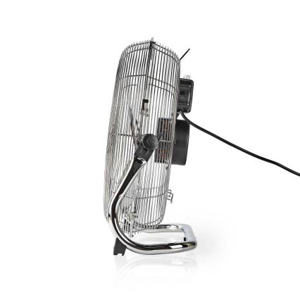 Grindinis ventiliatorius 80W/230V blizgus chromas