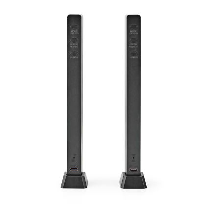 RINKINYS 2x LED RGB Įkraunama stalinė lempa LED/250 mAh