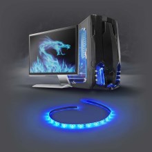 Nedis GCLD10BU - LED juosta kompiuteriui 100 cm 12V mėlyna