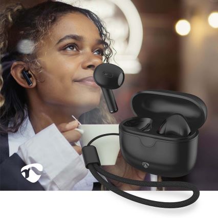 Belaidis earphones 250 mAh + 2x 30 mAh juoda