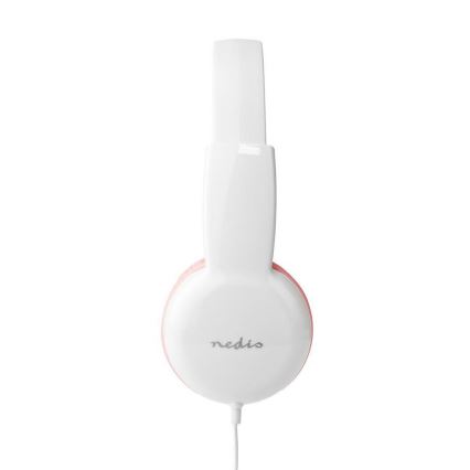 Wired headphones pink / white