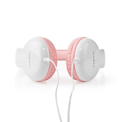 Wired headphones pink / white