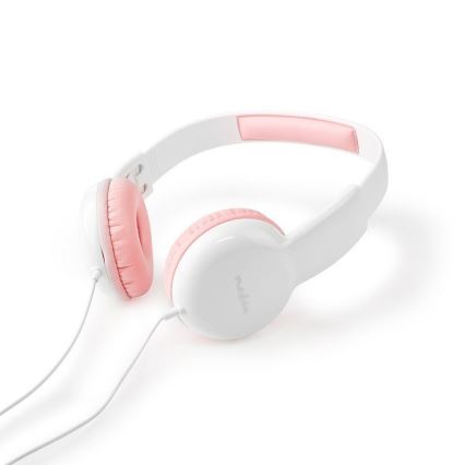 Wired headphones pink / white