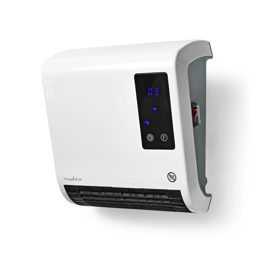 Šildytuvas su LED ekranu ir termostatu 2000W/230V IP22 + nuotolinis valdymas