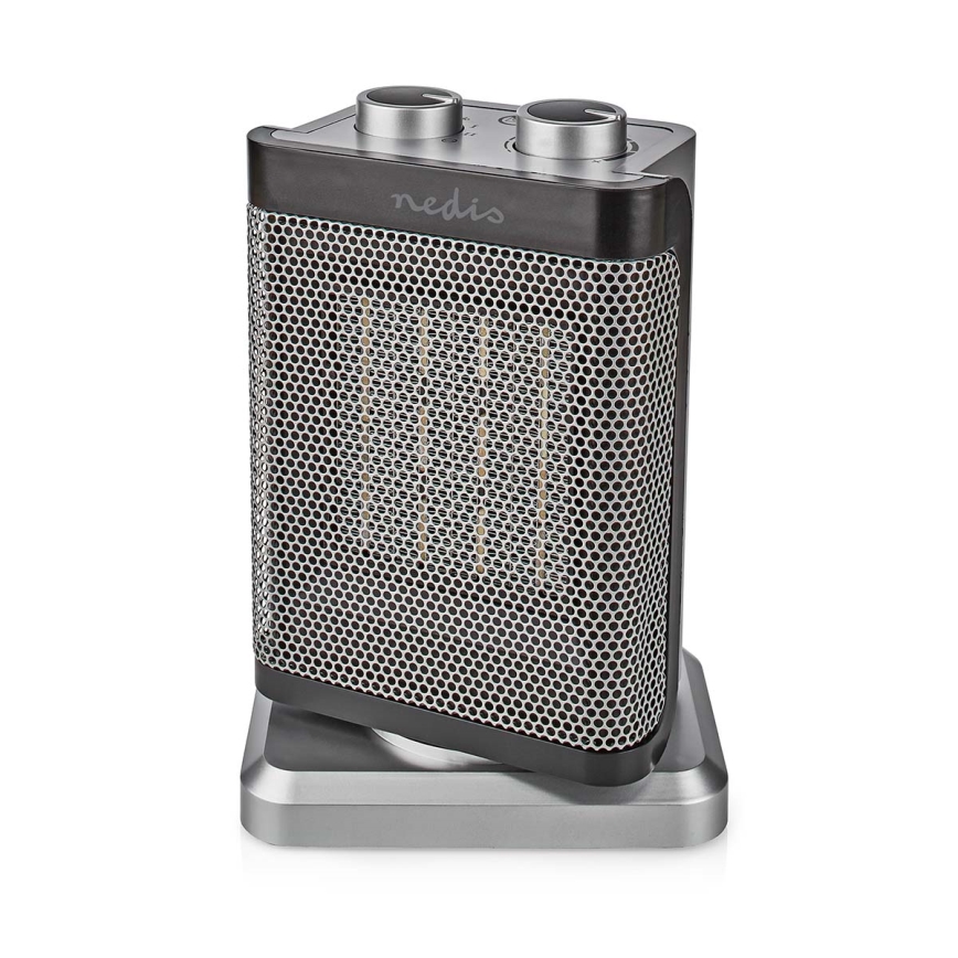 Ventiliatorius su keraminiu kaitinimo elementu 1000/1500W/230V sidabrinis