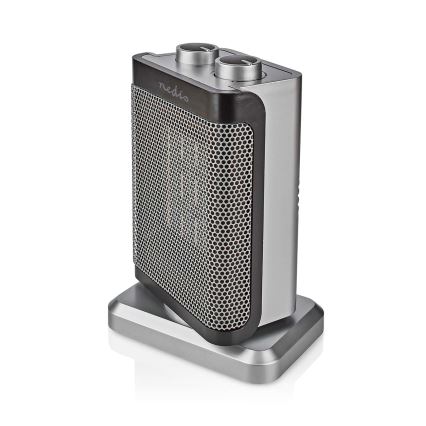 Ventiliatorius su keraminiu kaitinimo elementu 1000/1500W/230V sidabrinis