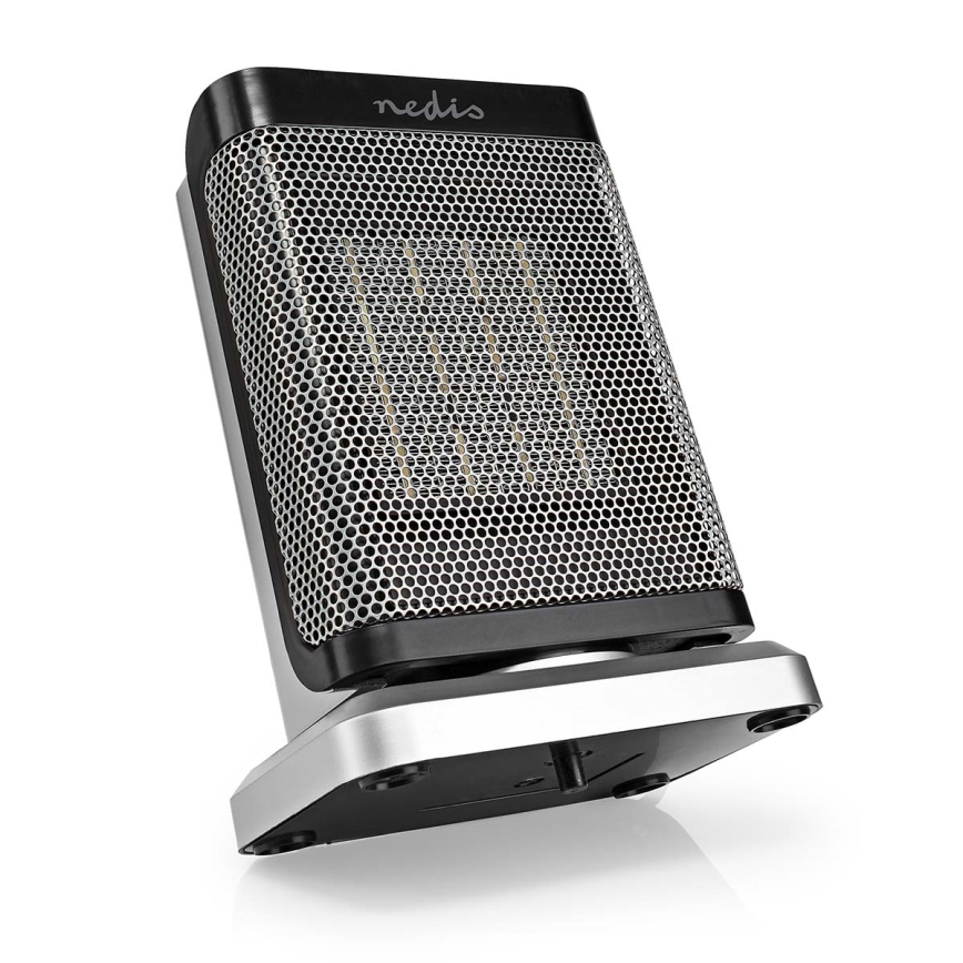 Ventiliatorius su keraminiu kaitinimo elementu 1000/1500W/230V sidabrinis