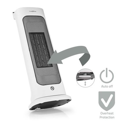 Ventiliatorius su keraminiu kaitinimo elementu 1400/2000W/230V + valdymo pultas