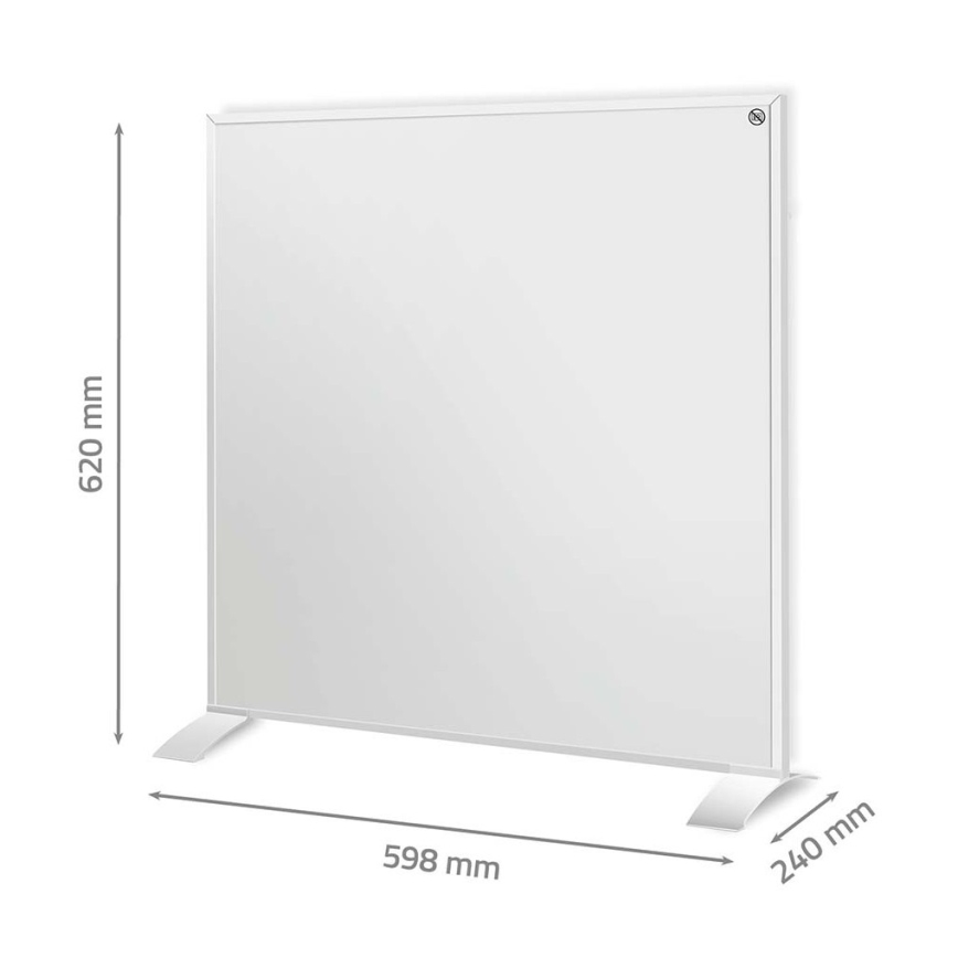 Infraraudonųjų spindulių šildymo panelė 350W/230V 59,8x62 cm IP44 Wi‑Fi Tuya + nuotolinis valdymas